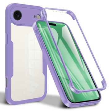 iPhone 17 Air 360 Suojaussarja Kotelo - Violetti / Selkeä