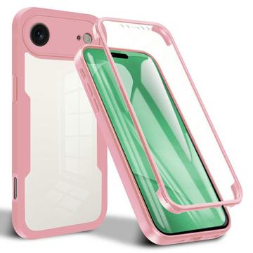iPhone 17 Air 360 Suojaussarja Kotelo - Pinkki / Selkeä