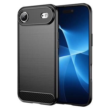 iPhone 17 Air Harjattu TPU Suojakuori - Hiilikuitu
