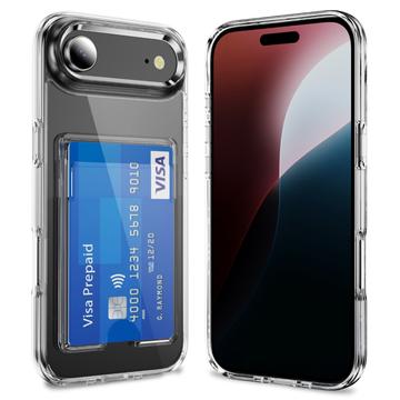 iPhone 17 Air Läpinäkyvä Kotelo Korttitelineellä