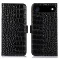 iPhone Air Crocodile Lompakkomallinen Nahkakotelo kanssa RFID