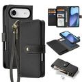 iPhone Air Dux Ducis Lawa Lompakko Nahkakotelo magneettikannella - Musta