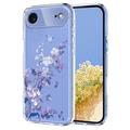 iPhone Air Kukkakuvioinen TPU-kotelo - violetti