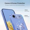iPhone 17 Air Kukkakuvioinen TPU-kotelo - violetti