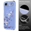 iPhone 17 Air Kukkakuvioinen TPU-kotelo - violetti