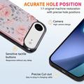 iPhone 17 Air Kukkatulostekotelo RFID-kortinpidikkeellä - Ruusut