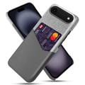 iPhone Air KSQ Suojakuori Korttipidikkeellä - Harmaa