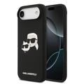 iPhone Air Karl Lagerfeld Double Heads MagSafe Nestemäinen silikonikotelo