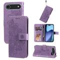 iPhone 17 Air Mandala Series Lompakkokotelo - Violetti