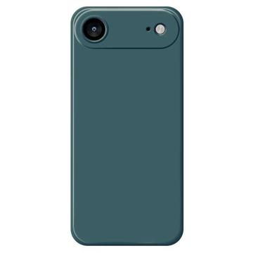 iPhone 17 Air Iskunkestävä silikonikotelo - mustanvihreä