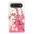 iPhone 17 Air Style Series Lompakkokotelo - Kirsikkapuun kukat