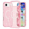 iPhone 17 Air Stylish Glitter Series Hybridikotelo - MagSafe-yhteensopiva - Pinkki