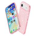 iPhone 17 Air Stylish Glitter Series Hybridikotelo - MagSafe-yhteensopiva - Pinkki