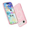 iPhone 17 Air Stylish Glitter Series Hybridikotelo - MagSafe-yhteensopiva - Pinkki