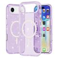 iPhone 17 Air Stylish Glitter Series Hybridikotelo - MagSafe-yhteensopiva - Violetti