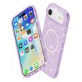 iPhone 17 Air Stylish Glitter Series Hybridikotelo - MagSafe-yhteensopiva - Violetti