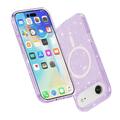 iPhone 17 Air Stylish Glitter Series Hybridikotelo - MagSafe-yhteensopiva - Violetti