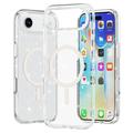iPhone 17 Air Stylish Glitter Series Hybridikotelo - MagSafe-yhteensopiva - Valkoinen