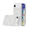 iPhone 17 Air Stylish Glitter Series Hybridikotelo - MagSafe-yhteensopiva - Valkoinen