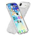 iPhone 17 Air Stylish Glitter Series Hybridikotelo - MagSafe-yhteensopiva - Valkoinen