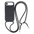 iPhone 17 Air TPU-Kotelo Rannehihnalla - Musta