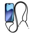 iPhone 17 Air TPU-Kotelo Rannehihnalla - Musta