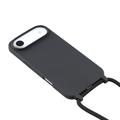 iPhone 17 Air TPU-Kotelo Rannehihnalla - Musta