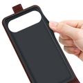 iPhone 17 Air Pystysuora Lompakkokotelo Korttipaikalla - Ruskea