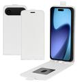 iPhone 17 Air Pystysuora Lompakkokotelo Korttipaikalla - Valkoinen