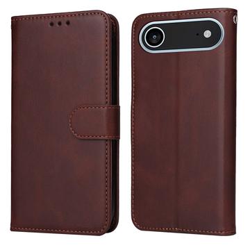 iPhone 17 Air Lompakkokotelo jalustalla - ruskea