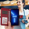 iPhone 17 Air Lompakkokotelo jalustalla - punainen