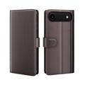 iPhone 17 Air Nahkainen Lompakkokotelo Jalustalla - Ruskea