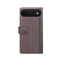 iPhone 17 Air Nahkainen Lompakkokotelo Jalustalla - Ruskea
