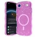 iPhone Air Wave-Edge Laser Glitter MagSafe Kotelo