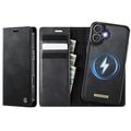 iPhone 17 Caseme C49 2-in-1 Irrotettava lompakkokotelo - MagSafe-yhteensopiva, RFID - Musta