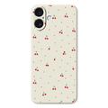 iPhone 17 Kirsikkakuvioinen TPU-kotelo - Beige