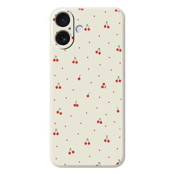 iPhone 17 Kirsikkakuvioinen TPU-kotelo - Beige