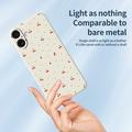 iPhone 17 Kirsikkakuvioinen TPU-kotelo - Beige