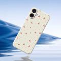 iPhone 17 Kirsikkakuvioinen TPU-kotelo - Beige