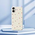 iPhone 17 Kirsikkakuvioinen TPU-kotelo - Beige