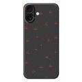iPhone 17 Kirsikkakuvioinen TPU-kotelo - Musta