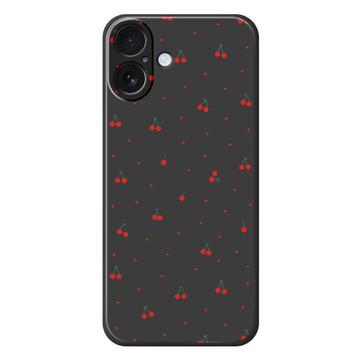iPhone 17 Kirsikkakuvioinen TPU-kotelo - Musta