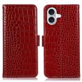 iPhone 17 Crocodile Lompakkomallinen Nahkakotelo kanssa RFID