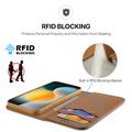 iPhone 17 Dux Ducis Hivo Lompakkomallinen Nahkakotelo - Ruskea
