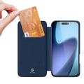 iPhone 17 Dux Ducis Skin Pro Lompakkokotelo - Sininen