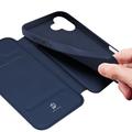 iPhone 17 Dux Ducis Skin Pro Lompakkokotelo - Sininen