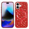 iPhone 17 Galvanoitu glitter-kotelo - MagSafe-yhteensopiva - punainen