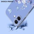 iPhone 17 Kukkakuvioinen TPU-kotelo - violetti