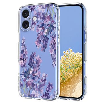 iPhone 17 Kukkakuvioinen TPU-kotelo - Wisteria