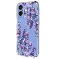 iPhone 17 Kukkakuvioinen TPU-kotelo - Wisteria